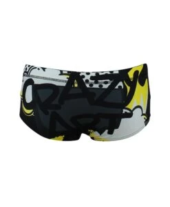 BALBI JR CRAZY ART - NOIR/JAUNE -Crazyswim balbi jr crazy art noirjaune 1