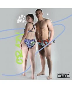 BALBI - JUNGLE ORANGE/BLEU -Crazyswim balbi jungle orangebleu 2