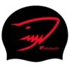 BONNET - BASIC CRAZY - NOIR/ROUGE -Crazyswim bonnet basic crazy noir rose fluo