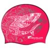 BONNET - CRAZY TATTOO - ROSE/ARGENT/BLANC -Crazyswim bonnet crazy tattoo rose argent blanc