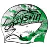 BONNET - FORZA SQUALO - VERT/ARGENT -Crazyswim bonnet forza squalo vert argent