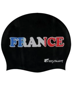 BONNET - FRANCE - NOIR -Crazyswim bonnet france noir 1