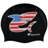 BONNET - USA - NOIR -Crazyswim bonnet usa noir