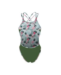 EVANS REVERSIBLE - BIRDY BLANC/ARMY -Crazyswim evans reversible birdy blancarmy 3