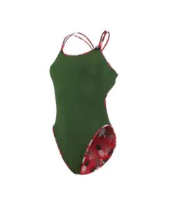 EVANS REVERSIBLE - BIRDY ROSE/ARMY -Crazyswim evans reversible birdy rosearmy 2