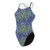 EVANS REVERSIBLE - JUNGLE VIOLET/VERT FLUO -Crazyswim evans reversible jungle violetvert fluo