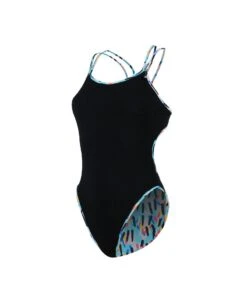 EVANS REVERSIBLE - LOUMBA BLEU/NOIR -Crazyswim evans reversible loumba bleuarmy 2