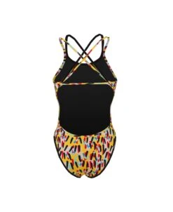 EVANS REVERSIBLE - LOUMBA JAUNE/NOIR -Crazyswim evans reversible loumba jaunearmy 1