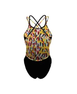 EVANS REVERSIBLE - LOUMBA JAUNE/NOIR -Crazyswim evans reversible loumba jaunearmy 3