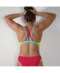 LAMIA CRAZY POP - JAUNE/ROSE FUSHIA -Crazyswim lamia crazy pop jaunerose fushia 3