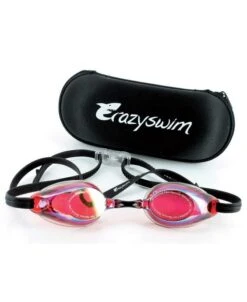LUNETTE - CRAZY FISH PRECIOUS MIRROR - RUBIS + -Crazyswim lunette crazy fish precious mirror rubis 1 2