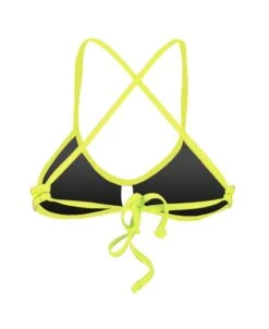 CLEVA CONFORT TIE BACK - JAUNE FLUO 5 CLEVA CONFORT TIE BACK - JAUNE FLUO -Crazyswim maillot de bain cleva confort tie back jaune fluo 1