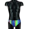 CRAZY STRIPES SLIP - BLEU -Crazyswim maillot de bain crazy stripes slip bleu