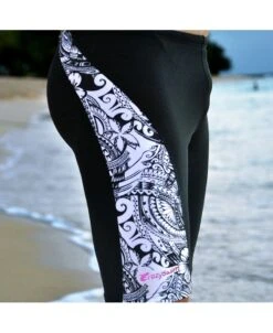 FLOWER MAT PANEL JAMMER - BLANC -Crazyswim maillot de bain flower mat panel jammer blanc 2