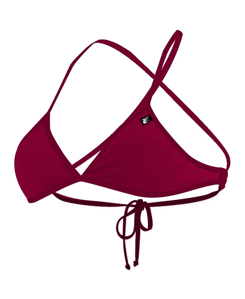 GLENNA TRIANGLE TIE BACK - ROSE CERISE 3 GLENNA TRIANGLE TIE BACK - ROSE CERISE