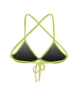GLENNA TRIANGLE TIE BACK - VERT CITRON -Crazyswim maillot de bain glenna triangle tie back vert citron 1
