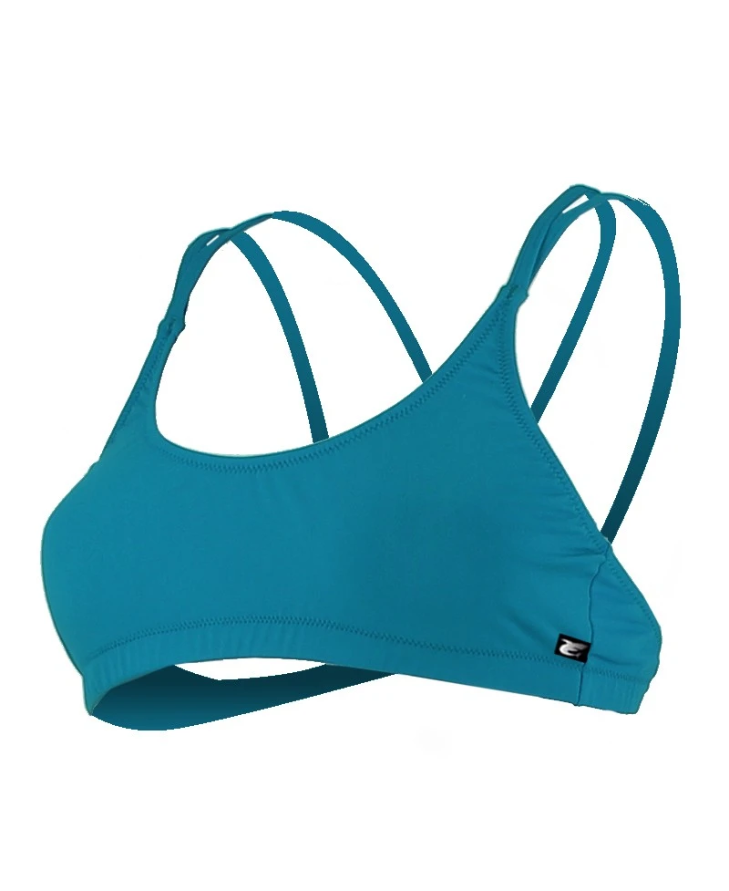 LAMIA TOP CRISS-CROSS BACK - BLEU LAGON 3 LAMIA TOP CRISS-CROSS BACK - BLEU LAGON