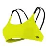 LAMIA TOP CRISS-CROSS BACK - JAUNE FLUO/NOIR -Crazyswim maillot de bain lamia criss cross back jaune fluo noir