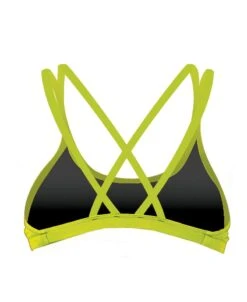 LAMIA TOP CRISS-CROSS BACK - VERT CITRON -Crazyswim maillot de bain lamia criss cross back vert citron 1