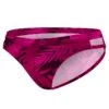 LEAVES FOREST DOUBLE STRAP BRIEF - ROSE CERISE 2 LEAVES FOREST DOUBLE STRAP BRIEF - ROSE CERISE -Crazyswim maillot de bain leaves forest double strap brief rose cerise