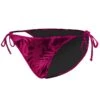 LEAVES FOREST TIE SIDE BRIEF - ROSE CERISE -Crazyswim maillot de bain leaves forest tie side brief rose cerise