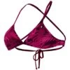 LEAVES FOREST TRIANGLE TIE BACK - ROSE CERISE -Crazyswim maillot de bain leaves forest triangle tie back rose cerise