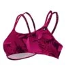 LEAVES FOREST WATER DROP BACK - ROSE CERISE -Crazyswim maillot de bain leaves forest water drop back rose cerise