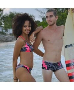 LEON BIKINI - NOIR/ROUGE 8 LEON BIKINI - NOIR/ROUGE -Crazyswim maillot de bain leon bikini noir rouge 2