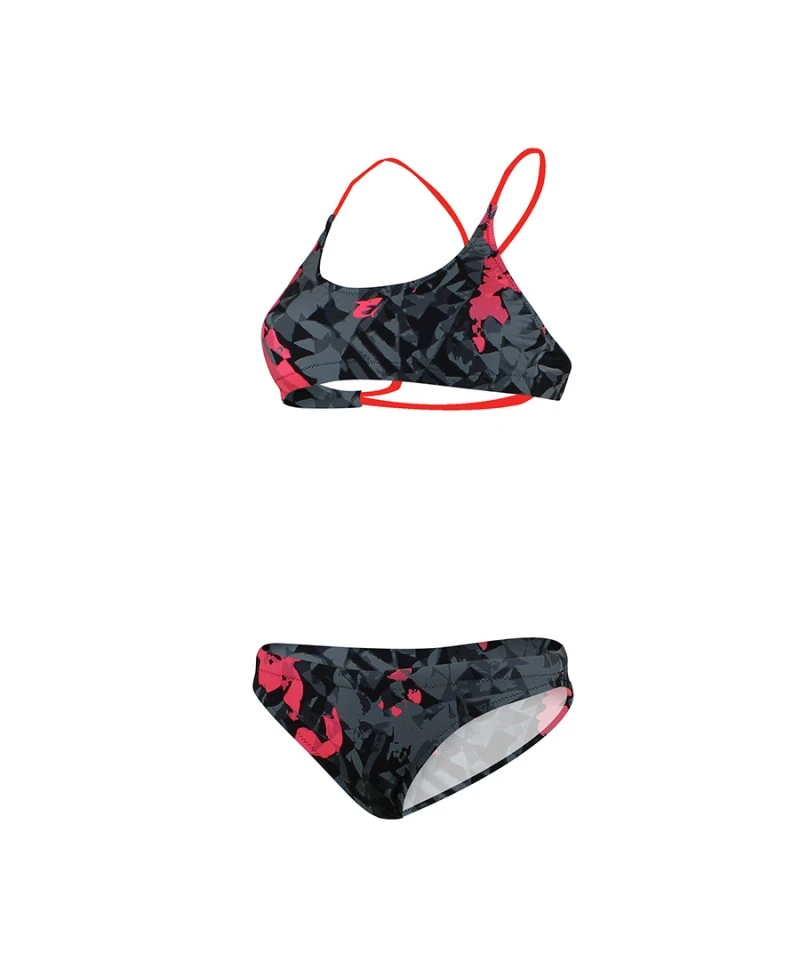 LEON BIKINI - NOIR/ROUGE 3 LEON BIKINI - NOIR/ROUGE