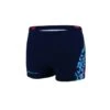 LEON PANEL SHORT - BLEU/ROUGE -Crazyswim maillot de bain leon panel short bleu rouge