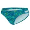 MAD FERN DOUBLE STRAP BRIEF - BLEU LAGON -Crazyswim maillot de bain mad fern double strap brief bleu lagon