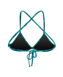 MAD FERN TRIANGLE TIE BACK - BLEU LAGON -Crazyswim maillot de bain mad fern triangle tie back bleu lagon 1