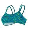 MAD FERN WATER DROP BACK - BLEU LAGON -Crazyswim maillot de bain mad fern water drop back bleu lagon