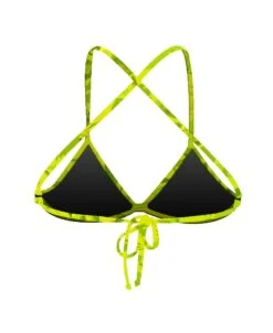PRIMEVAL TRIANGLE TIE BACK - VERT CITRON 5 PRIMEVAL TRIANGLE TIE BACK - VERT CITRON -Crazyswim maillot de bain primeval triangle tie back vert citron 1