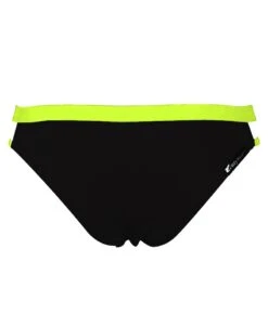 TYNDALL DOUBLE STRAP BRIEF - NOIR/JAUNE FLUO -Crazyswim maillot de bain tyndall double strap brief noir jaune fluo 1