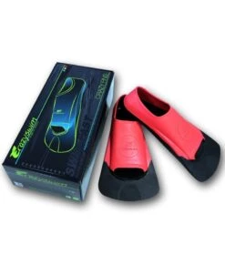 PALMES - ZOOMERS CRAZY FINS - NOIR/ROUGE 5 PALMES - ZOOMERS CRAZY FINS - NOIR/ROUGE -Crazyswim palmes zoomers crazy fins noir rouge 1