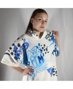 PONCHO JUNGLE - UNISEXE -Crazyswim poncho de change unisexe 3