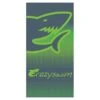 SERVIETTE - SHARK - VERT -Crazyswim serviette shark vert